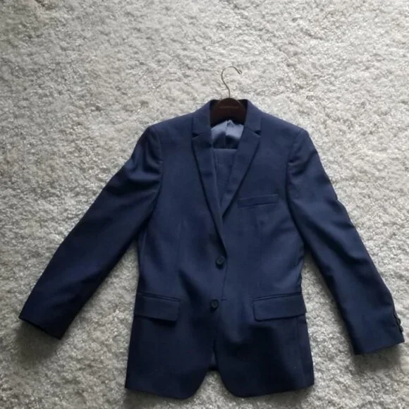 Boys Andrew Marc New York Suit (Skinny Fit) - Blue - Picture 1 of 3